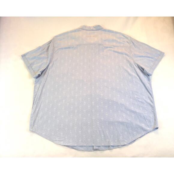 Robert Graham 4XL Blue Shirt Skulls Short Sleeve 4XLarge - Picture 7 of 7